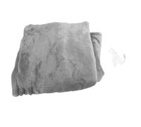 CHICIRIS Couverture chauffante de voiture 12 V en flanelle Sherpa 3 niveaux de chaleur lavable pour voyage en plein air 149,9 x 99,9 cm (gris clair)