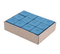 CHICIRIS Craie de Queue de Billard, 12 Pièces, Craie de Piscine Antidérapante avec Forte Adhérence pour des Tirs Précis, Adaptée à Toutes Les Queues de Billard