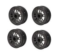 CHICIRIS Croix de Voitures d'escalade en Fibre de Carbone RC, Pôles Légers de Roue 2,2 Pouces 6 Conception de Rayons, Idéal pour Une Utilisation Compétitive, Ensemble de Remplacement Complet pour
