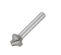 CHICIRIS Cutter DE Moulin à Gravure en Acier en Acier à Forme V pour les Temples DE Routeur CNC HEL ALLIAGE LONGIE, COUPE DE 6 Mm, Tête DE 16 Mm Adaptée aux Panneaux en Plastique en Aluminium (120°)