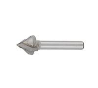 CHICIRIS Cutter DE Moulin à Gravure en Acier en Acier à Forme V pour les Temples DE Routeur CNC HEL ALLIAGE LONGIE, COUPE DE 6 Mm, Tête DE 16 Mm Adaptée aux Panneaux en Plastique en Aluminium (90°)