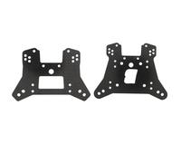 CHICIRIS d'amortisseur RC d'amortisseur en Fiber de Carbone 5mm Ensemble de Remplacement Arrière Support de Manipulation Léger pour Mise à Niveau de Voiture RC Traxxas Sledge