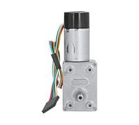 CHICIRIS DC 24V Moteur de Transmission Pélaque de Ver en Métal avec Encodeur pour les Appareils électroménagers (18RPM)