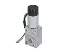 CHICIRIS DC 24V Moteur de Transmission Pélaque de Ver en Métal avec Encodeur pour les Appareils électroménagers (66RPM)
