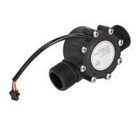 CHICIRIS Débitmètre D'eau à Capteur Compteur à Effet Hall pour Piscine de Climatisation Centrale, Filetage Mâle G1in Haute sensibilité DC5-24V YFG1