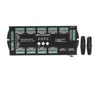 CHICIRIS Décodeur Numérique Multiple X 512, Contrôleur 36 Canaux 2A LED RGBW avec Affichage Numérique, Idéal pour les Bandes Lumineuses, Offrant 14 Modes de Test avec 10 Niveaux de Taux