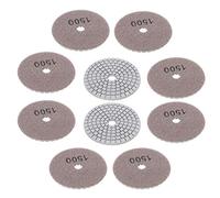 CHICIRIS Disques Abrasifs Diamantés 3 Pouces 1500 Mailles pour Polir le Marbre, le Béton, le Verre, 10 Tampons pour le Polissage diamanté pour les Professionnels et les Passionnés
