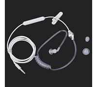 CHICIRIS Écouteurs Intra-Auriculaires Filaires, écouteur de sécurité à Tube d'air avec Micro pour iOS, Casques Antibruit pour l'exercice de Conduite, Protection Contre Les Radiations (White)