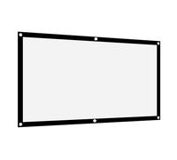 CHICIRIS Écran de Projection en Polyester Blanc Doux, Pliable et Facile à Transporter pour Cinéma en Plein Air pour Rideau de Projecteur 16:9 (60 Pouces)
