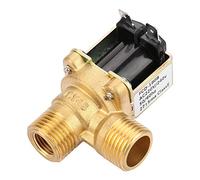 CHICIRIS Électrovanne électrique en Laiton, Entrée D'Eau de Haute qualité AC220V G1/2, Fermeture Normale pour Canalisation D'alimentation en Eau