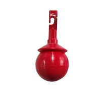CHICIRIS Embout de Canne à Bille Roulante en Alliage D'aluminium Rouge, Accessoire Léger pour la mobilité Aveugle 3,07x1,50 Pouces