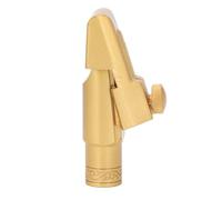CHICIRIS Embout de Saxophone Soprano Plat B, Embout de Saxophone en Laiton et Métal pour Saxophones à Pas Aigu avec étui, Coussinets D'embout, Chiffon de Nettoyage et Tige