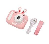 CHICIRIS Enfants Selfie Camera Children Camcomorder Numérique avec Flash, 2000w Double Caméra Jouet Jouet pour Les Tout-Petits, Caméra Vidéo HD pour (Rose)