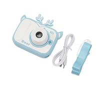 CHICIRIS Enfants Selfie Camera Children Camcomorder Numérique avec Flash, 2000w Double Caméra Jouet Jouet pour Les Tout-Petits, Caméra Vidéo HD pour (Blue)