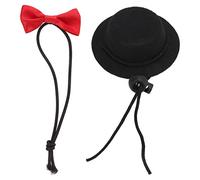 CHICIRIS Ensemble Chapeau et Nœud Papillon pour Hamster, Déguisement Confortable et Réglable pour Petits Animaux de Compagnie, Parfait pour Les Fêtes et Les Photos de la Saint-Valentin, 1 X Chapeau,