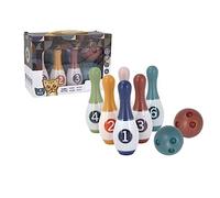 CHICIRIS Ensemble de Bowling pour Enfants, Mini Quilles de Bowling en Plastique, Jouets 6 Quilles 2 Balles, Apprentissage des Couleurs, Coordination œil-Main, Jeux d'intérieur et d'extérieur pour
