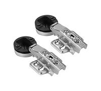 CHICIRIS Ensemble de Charnières de Porte avec une Apparence Exquise pour Armoires, étagères, Portes de Placard, Assemblage Solide pour éviter les chutes. Matériau en Acier laminé à Froid en 2 Pièces