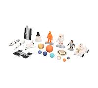 CHICIRIS Ensemble de Jouets Modèles Spatiaux avec Astronaute et Rover | 9 Planètes, Ensemble de Jeu éducatif, Plastique de qualité Supérieure, Exploration du Système Solaire, Cadeaux de Fête