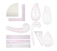 CHICIRIS Ensemble de Règles de Couture, Outil de Mesure Polyvalent pour la Couture et la, Règle de de 11 Pouces pour Tailleurs et Designers