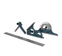 CHICIRIS Ensemble de Règles de Rapporteur de Biseau Universelles en Acier Inoxydable pour une Mesure Précise de L'angle de 0 à 180 Degrés en Atelier ou sur un Chantier de Construction