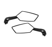 CHICIRIS Ensemble de Rétroviseurs de Moto, Rétroviseurs Latéraux Rétro en ABS Noir, 2 Pièces avec Réglage Pivotant, Vue Arrière Transparente, Installation Facile pour Vélos de Rue, Croiseurs, Coureurs