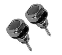 CHICIRIS Ensemble de Verrouillage de Sangle de Guitare, Verrous de sécurité en Alliage de Zinc avec Conception Antidérapante Automatique, Chevilles de Sangle 2 Pièces pour Guitares électriques,