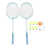 CHICIRIS Ensemble D'entraîneur de Badminton, Dispositif de Résilience des Navets à Hauteur Réglable, Raquettes Doubles pour Une Formation en Plein Air Intérieure avec des Navets Vibrants