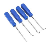 CHICIRIS Ensemble d'outils de Retrait de Joint d'huile, Kit de Crochets en Acier traité Thermiquement 4 Pièces avec Poignée de Massage en ABS, Extracteur de Joint Torique pour Réparation de