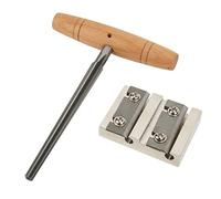 CHICIRIS Ensemble d'outils pour violon, lame en métal et bois massif, alésoir et rasoir pour chevilles de violon, avec poignée droite pour une prise en main facile, pour l'entretien