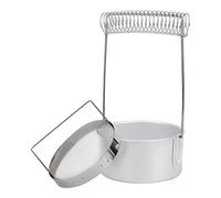 CHICIRIS Ensemble Porte-brosse et Rondelle en Aluminium Compact, pour un Nettoyage Pratique des Outils de Peinture pour les Artistes à Domicile, 1x Filtre, 1x Bassin