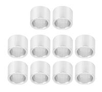 CHICIRIS Entretoise Ronde en Aluminium, 10 Pièces pour Support Structurel, Extérieur 8mm, Intérieur 6mm, Idéal pour L'espacement des Boulons, Finition Anodisée (6 mm de long)