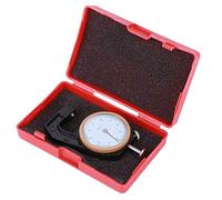 CHICIRIS Équipement Portable Noir D'épaisseur de Tête Plate pour Mesurer L'épaisseur de Mur/acier 0-10 Mm, Outil de Mesure à Tête Conique pour Papier/cuir, Alliage D'aluminium (Bout pointu : 5,4 X