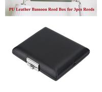 CHICIRIS Étui à Anches de Basson en Cuir PU Durable avec Coussinet Intérieur Doux, Fermeture à Boucle Ferme, Accessoire Essentiel pour les Joueurs de Basson WoodPU Leather