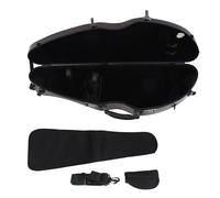 CHICIRIS Étui pour Violon 4/4 en Fibre de Carbone Marron, Boucle Robuste, Bretelles Amovibles, 2 Nœuds de Rangement, avec Compteur d'humidité, Serrures en Acier Inoxydable, pour Le