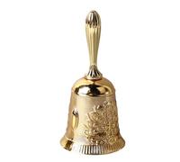 CHICIRIS Exquis Modèle sculpté Handbell Vintage Alloy Call Bell pour la Fête de Mariage de L'école en Famille (#1)