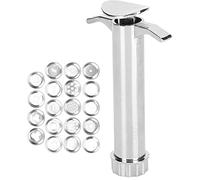 CHICIRIS Extrudeuse à Argile, Presse-argile, Outil de Sculpture en Alliage D'aluminium pour Modelage et Bricolage, avec 19 Embouts, Idéal pour la Pâtisserie, le Modelage de Gâteaux et les