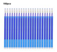 CHICIRIS Fabric Marker Pen REFILL 100PCS Outils de Tailleur Durable pour la Couture de Bricolage en Cuir, Accessoires de Point de Croix/Rouge/Bleu/Noir (BLUE)