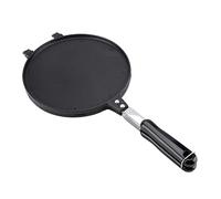 CHICIRIS Fabricant de Cônes de Gaufres, Outil de Cuisson de Plaque de Presse à Rouleaux D'œufs Antiadhésif en Alliage D'aluminium avec Longue Poignée D'isolation Thermique, pour Support