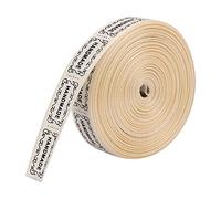 CHICIRIS Fashion English Mots Imprimé Band DIY BEAUTRE EN VIR MAIN MAINS POUR CADEAUX ET DÉCORATION DE NORIEMENT 1PCS 10 YARDS 1,3 CM (Boîte à main beige)