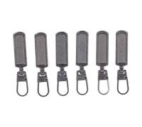 CHICIRIS Fermeture à Glissière en Acier Inoxydable Remplacement Facile Fermeture à Glissière en Acier Inoxydable pour Divers Scénarios 6 Pièces (GRAY)