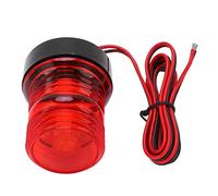 CHICIRIS Feu de Navigation à LED pour Bateau 360° Feu de Mouillage Rond Feu de Poupe Marin Feu Rouge Feu de Poupe de Bateau Feu de Mouillage de Bateau pour Voile DC 12V-24V
