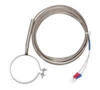 CHICIRIS Fil de Thermocouple de Type K avec Fil Métallique et Fil D'acier 5 Options de Longueur pour une Large Plage de Mesure Capteur de Température 0 à 400 °C, Réponse Rapide Haute (Hmm)