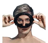 CHICIRIS Fish Eyes Freedive Mask Masque Masque Anti FOG Anti FOG Volume avec Verre trempé en Silicone pour Plongée Spearpishing Pool Adventures (BLACK)