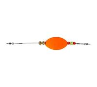 CHICIRIS Flotteur de Pêche, Bâton de Bobber en Mousse de qualité Supérieure avec Fil d'acier et Perles de Cuivre, Haute flottabilité Sensible pour la Pêche en Eau Profonde (Orange)