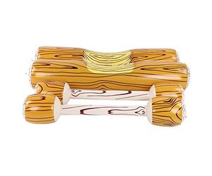CHICIRIS Flotteur d'eau en Forme de Bois, Ensemble de Jouets Aquatiques en PVC, 2 Sièges, 2 Gâches 129 X 25 Cm et 99 X 18 Cm pour la Piscine, la Fête, l'heure du Bain, Le Jeu de Natation, Amusant