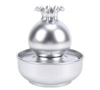 CHICIRIS Fontaine à Eau de Table, Design élégant de Sac d'argent avec Lumière LED, pour la Maison, Le Bureau, la Décoration du Salon (Silver)
