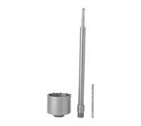 CHICIRIS Foret de Scie Cloche à Béton de 100 Mm, Coupe-maçonnerie de qualité Supérieure, élimination Efficace des Copeaux pour les Murs en Ciment, Comprend une Bielle de 350 Mm
