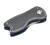 CHICIRIS Fourche Verte de, Outil Pliable en Acier Inoxydable avec Marqueur de Balle Magnétique, Conception Compacte pour l'entretien des Parcours (Black)