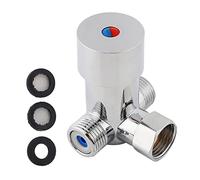 CHICIRIS G1 / 2 Valve de Mélange D'eau Valve de Mélange de Soupape de Commande de Température avec Laiton épaissis et Calendrier Anti-retour pour Tuyaux Commerciaux Ménagers du Robinet