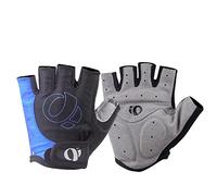 CHICIRIS Gants de Cyclisme Demi-Doigt, Gants d'équitation en Nylon Absorbant la Sueur avec Coussinet en Silicone pour Les Activités de Plein Air (L)